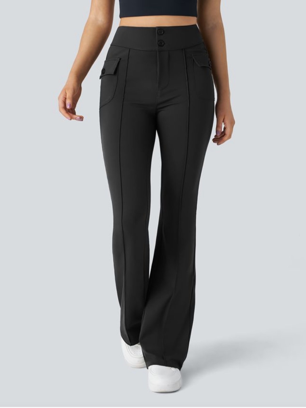 Halara High Waisted Side Pocket Flare Cargo 1X
